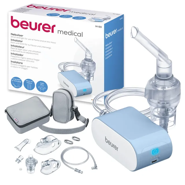 beurer-ih-60-aerosol-portatile-a-microcompressore-con-batteria-al-litio-ricarica image 1