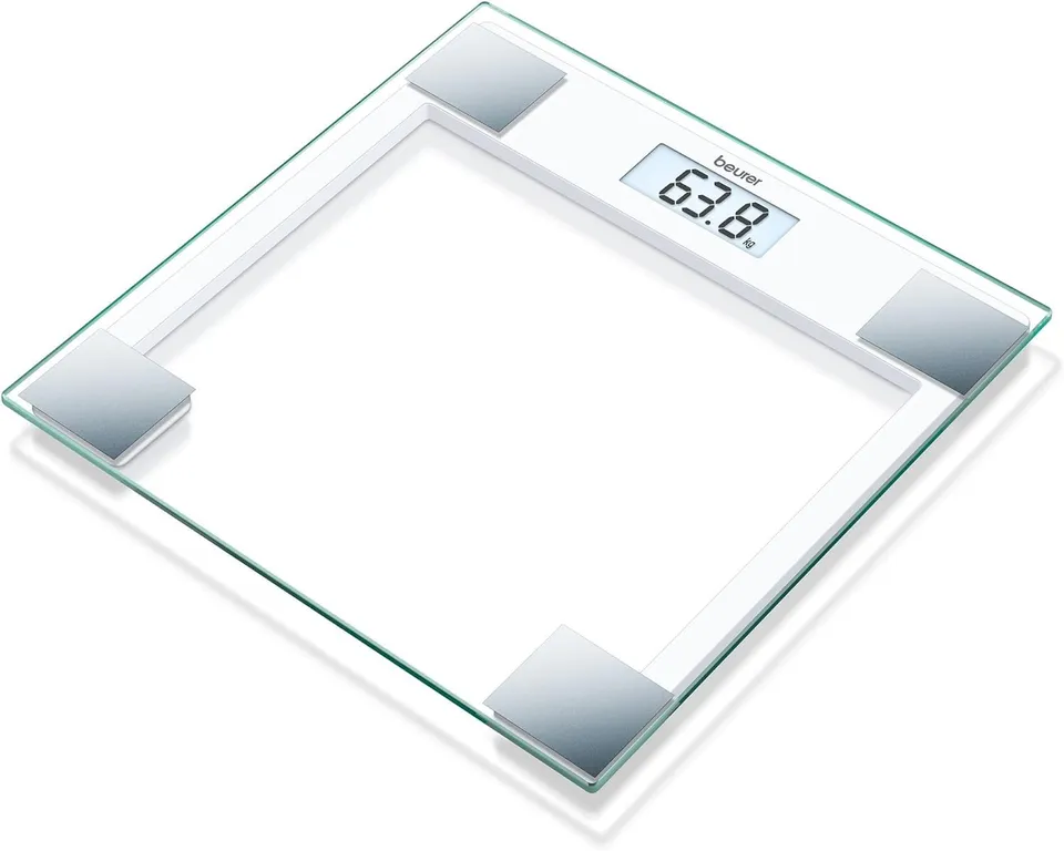 beurer-gs-14-pesapersone-digitale-in-vetro-di-sicurezza-bianco-con-portata-150-k image 1