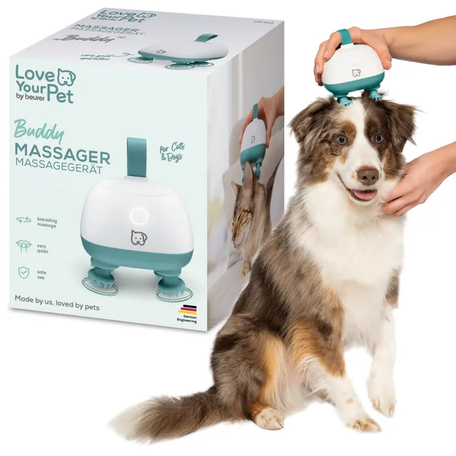 beurer-buddy-massaggiatore-per-cani-e-gatti-con-testine-in-silicone-ricaricabile image 1