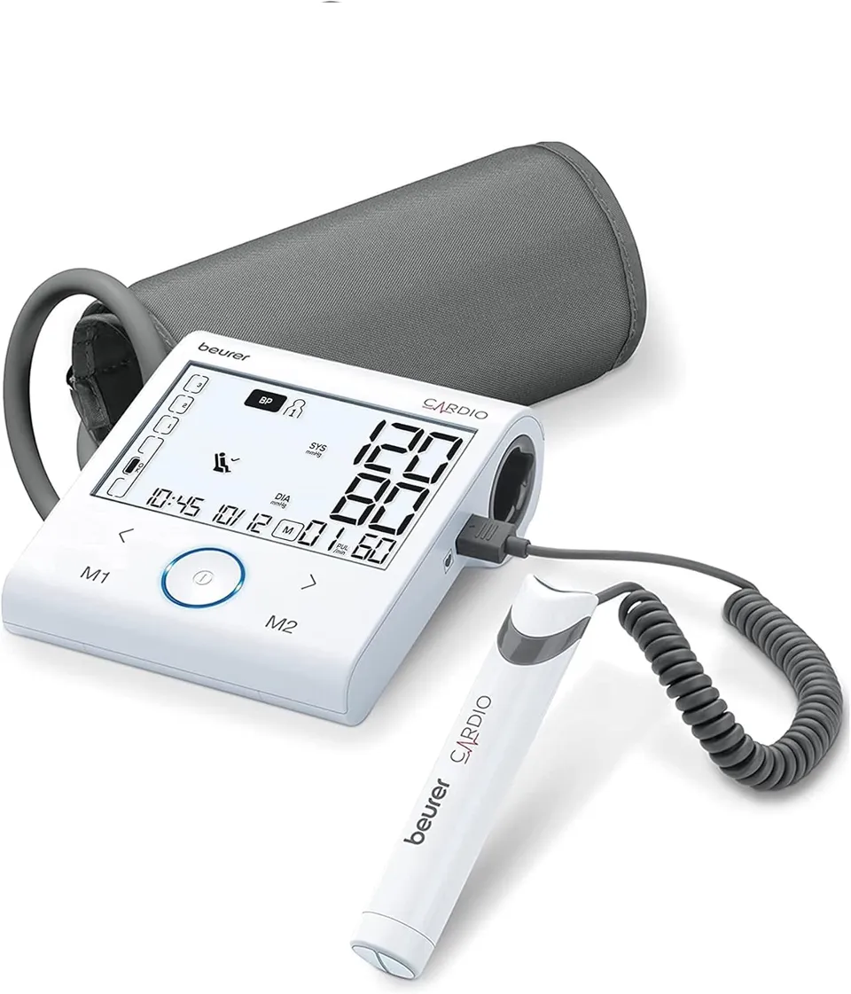 beurer-bm-96-cardio-misuratore-di-pressione-da-braccio-con-funzione-ecg-rilevame image 1