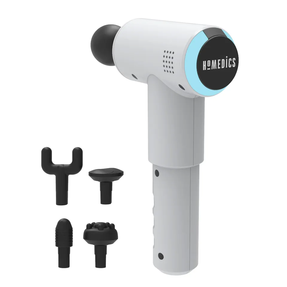 homedics-physio-pistola-massaggiatore-a-percussione-portatile-con-5-testine-3-ve image 1