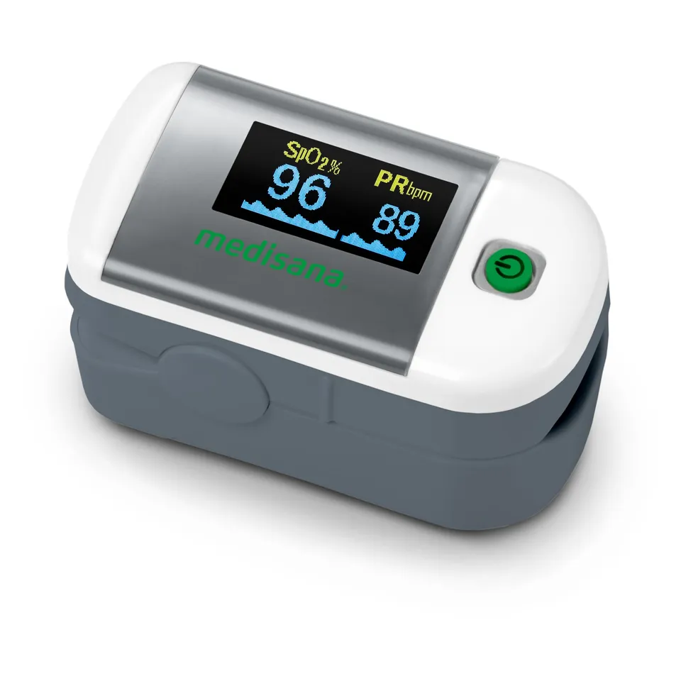 medisana-pm-100-pulsossimetro-da-dito-professionale-con-display-oled-e-controllo image 1