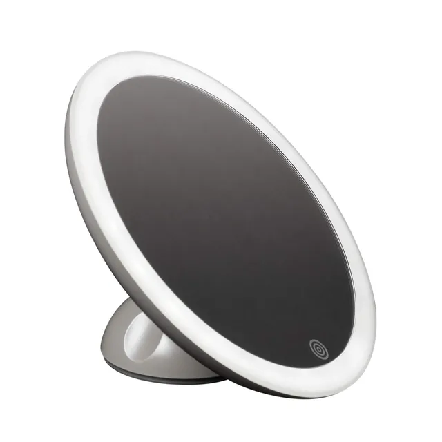 homedics-specchio-cosmetico-per-trucco-con-ventosa-luce-led-ricaricabile-e-ingra image 1