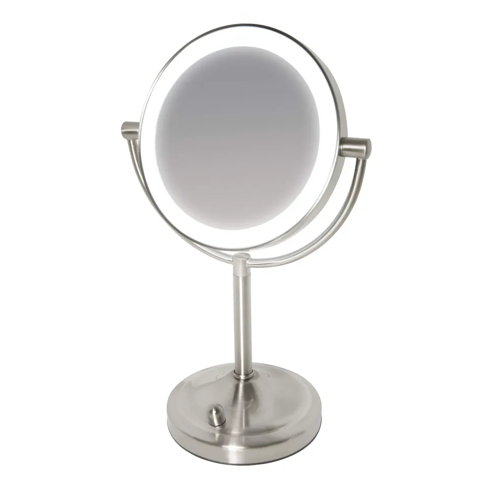 homedics-beauty-spa-specchio-cosmetico-illuminato-led-bifacciale-rotante-con-ing image 1