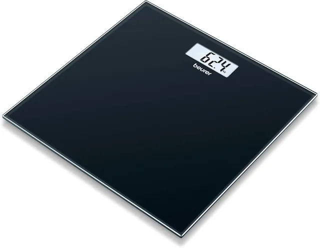 beurer-gs-10-bilancia-pesapersone-in-vetro-design-piatto-nero-elegante-portata-1 image 1