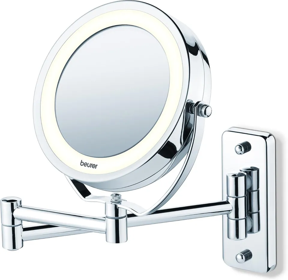 beurer-bs-59-specchio-cosmetico-da-parete-orientabile-2-in-1-con-illuminazione-l image 1