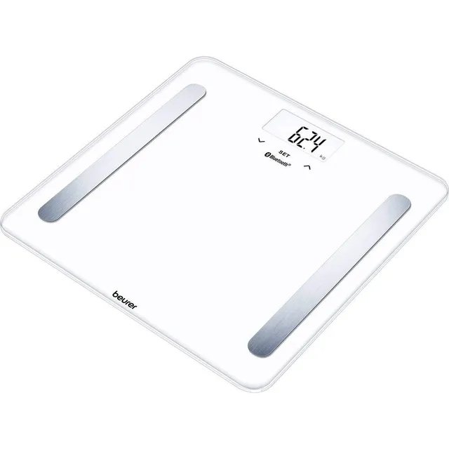 beurer-bf-600-pure-white-bilancia-diagnostica-bluetooth-con-display-lcd-illumina image 1