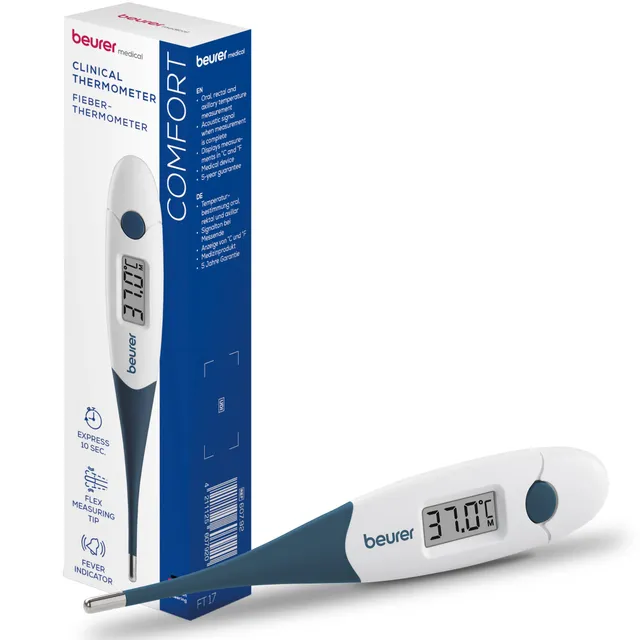 beurer-ft-17-termometro-digitale-per-febbre-con-punta-flessibile-risultato-in-10 image 1
