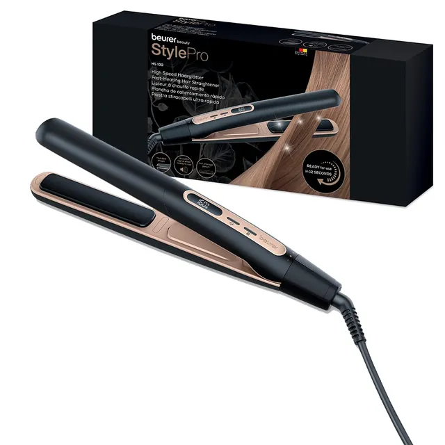 beurer-hs-100-piastra-per-capelli-professionale-riscaldamento-rapido-12-secondi- image 1