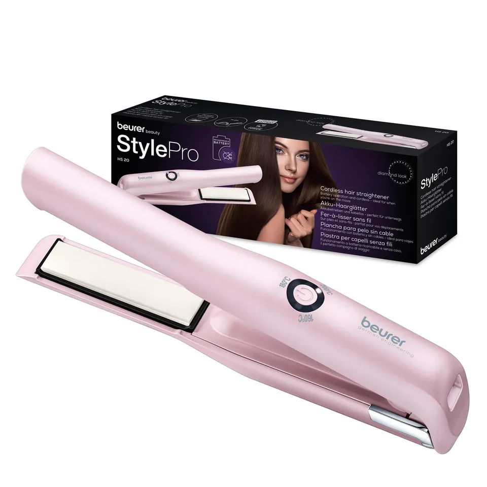 beurer-hs-20-piastra-per-capelli-senza-fili-ricaricabile-con-ceramica-e-tormalin image 1