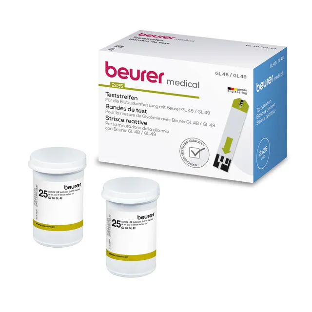 beurer-strisce-reattive-per-glicemia-per-glucometri-gl-48-e-gl-49-50-pezzi-2x25- image 1