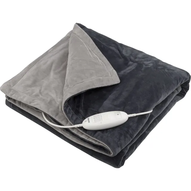 beurer-hd-75-coperta-elettrica-morbida-in-pile-grigia-con-6-livelli-di-temperatu image 1