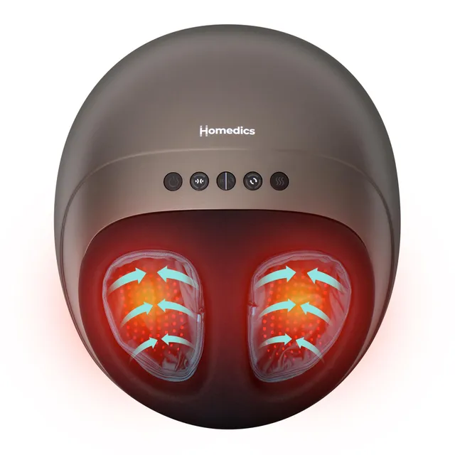 homedics-shiatsu-air-pro-massaggiatore-per-piedi-con-compressione-d-aria-calore- image 1
