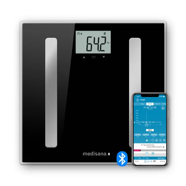 medisana-bs-a45-connect-bilancia-digitale-per-analisi-corporea-180-kg-grasso-acq image 1
