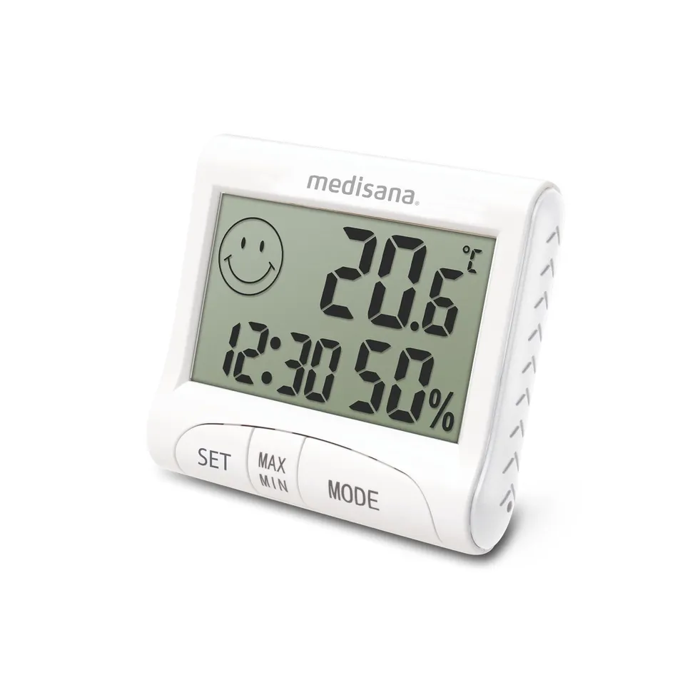 medisana-hg-100-igrometro-digitale-con-termometro-ambiente-indicatore-smiley-com image 1