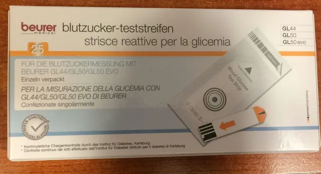 beurer-25str-glicem-strisce-reattive-compatibili-per-glucometri-beurer-misurazio image 1
