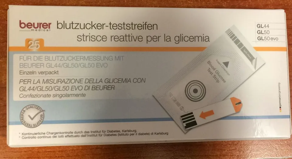 beurer-25str-glicem-strisce-reattive-compatibili-per-glucometri-beurer-misurazio image 1