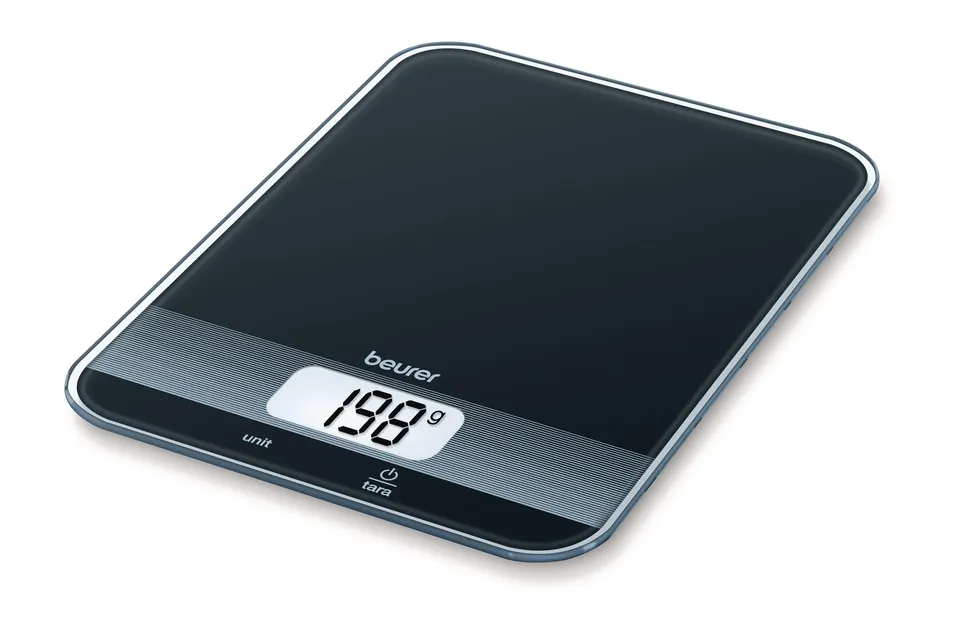 beurer-ks-19-bilancia-da-cucina-digitale-in-vetro-di-sicurezza-ultra-piatta-16-5 image 1