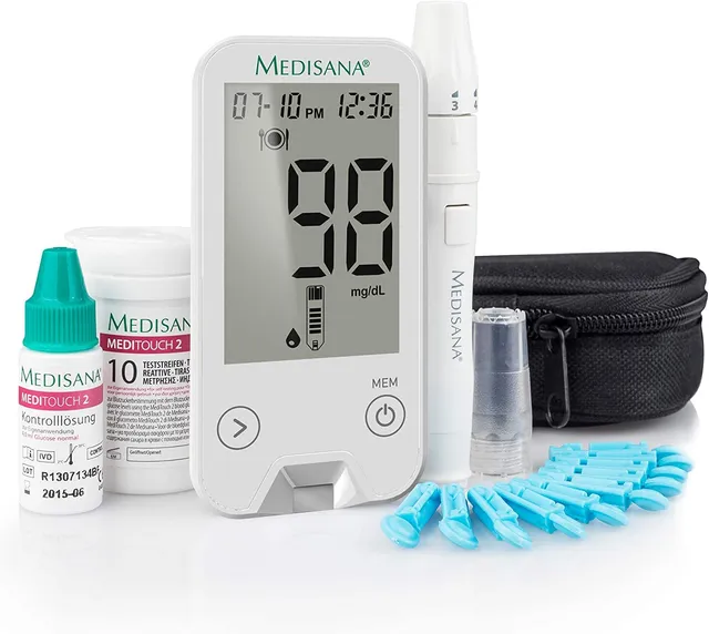 medisana-meditouch-2-misuratore-di-glicemia-in-mmol-l-set-iniziale-con-strisce-r image 1