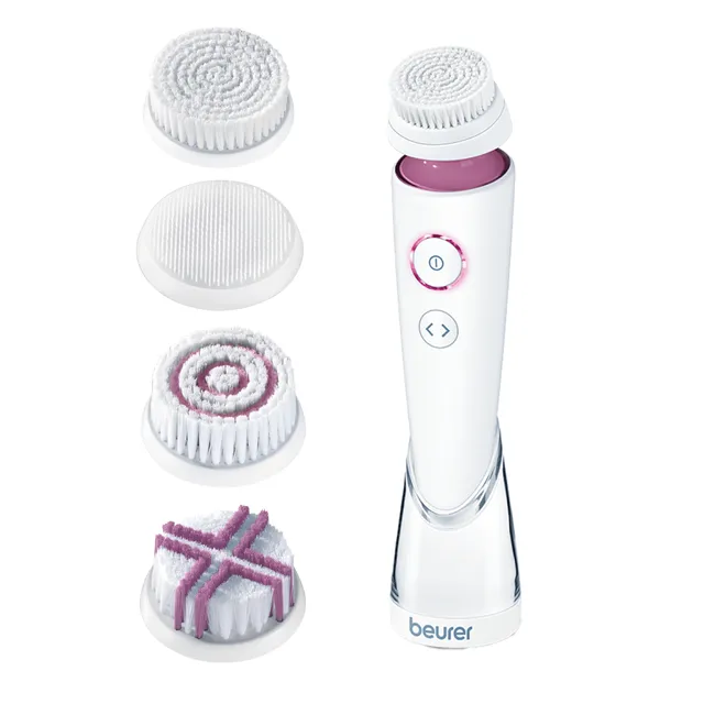 beurer-fc-95-spazzola-viso-elettrica-ricaricabile-impermeabile-ipx7-con-4-testin image 1