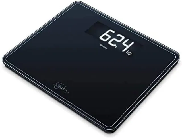 beurer-gs-410-signature-line-bilancia-pesapersone-in-vetro-xxl-35-x-30-cm-nero-c image 1