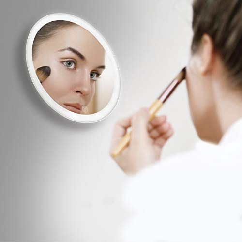 homedics-specchio-cosmetico-per-trucco-con-ventosa-luce-led-ricaricabile-e-ingra image 7