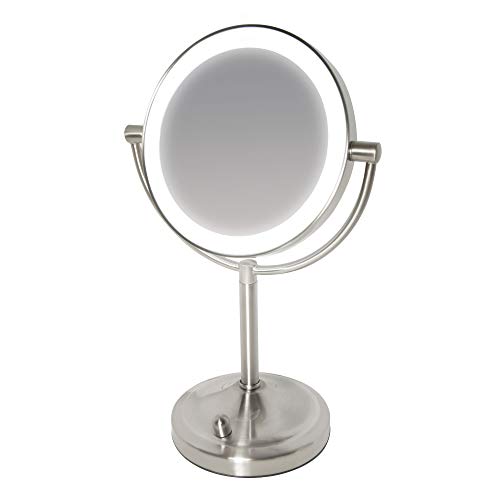 homedics-beauty-spa-specchio-cosmetico-illuminato-led-bifacciale-rotante-con-ing image 8