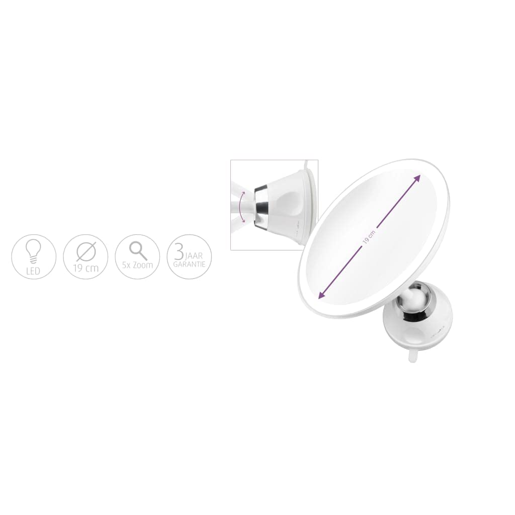 medisana-cm-850-specchio-cosmetico-2-in-1-con-led-ingrandimento-5x-ventosa-da-pa image 3