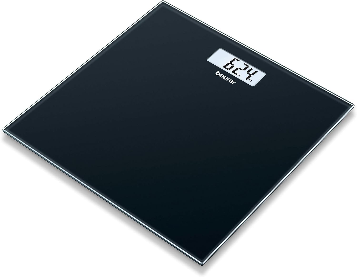 beurer-gs-10-bilancia-pesapersone-in-vetro-design-piatto-nero-elegante-portata-1 image 1
