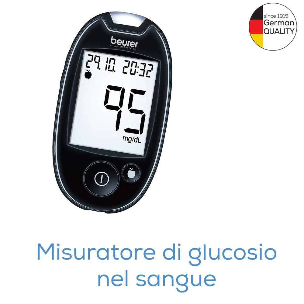 beurer-gl-44-glucometro-digitale-mg-dl-con-misurazione-in-5-secondi-display-xxl- image 2