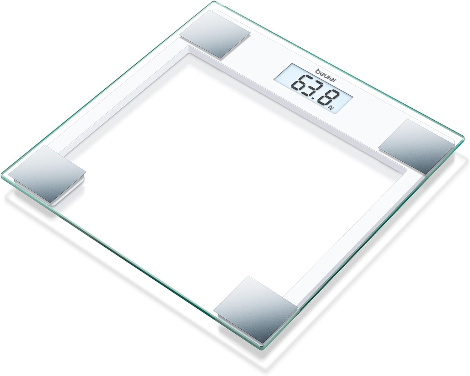 beurer-gs-14-pesapersone-digitale-in-vetro-di-sicurezza-bianco-con-portata-150-k image 1