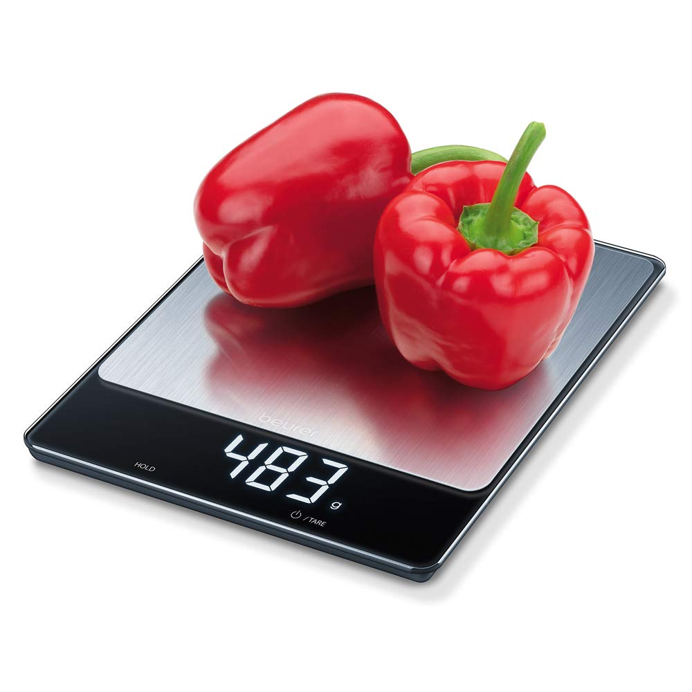 beurer-bilancia-da-cucina-digitale-in-acciaio-inox-15-kg-display-led-a-scomparsa image 4