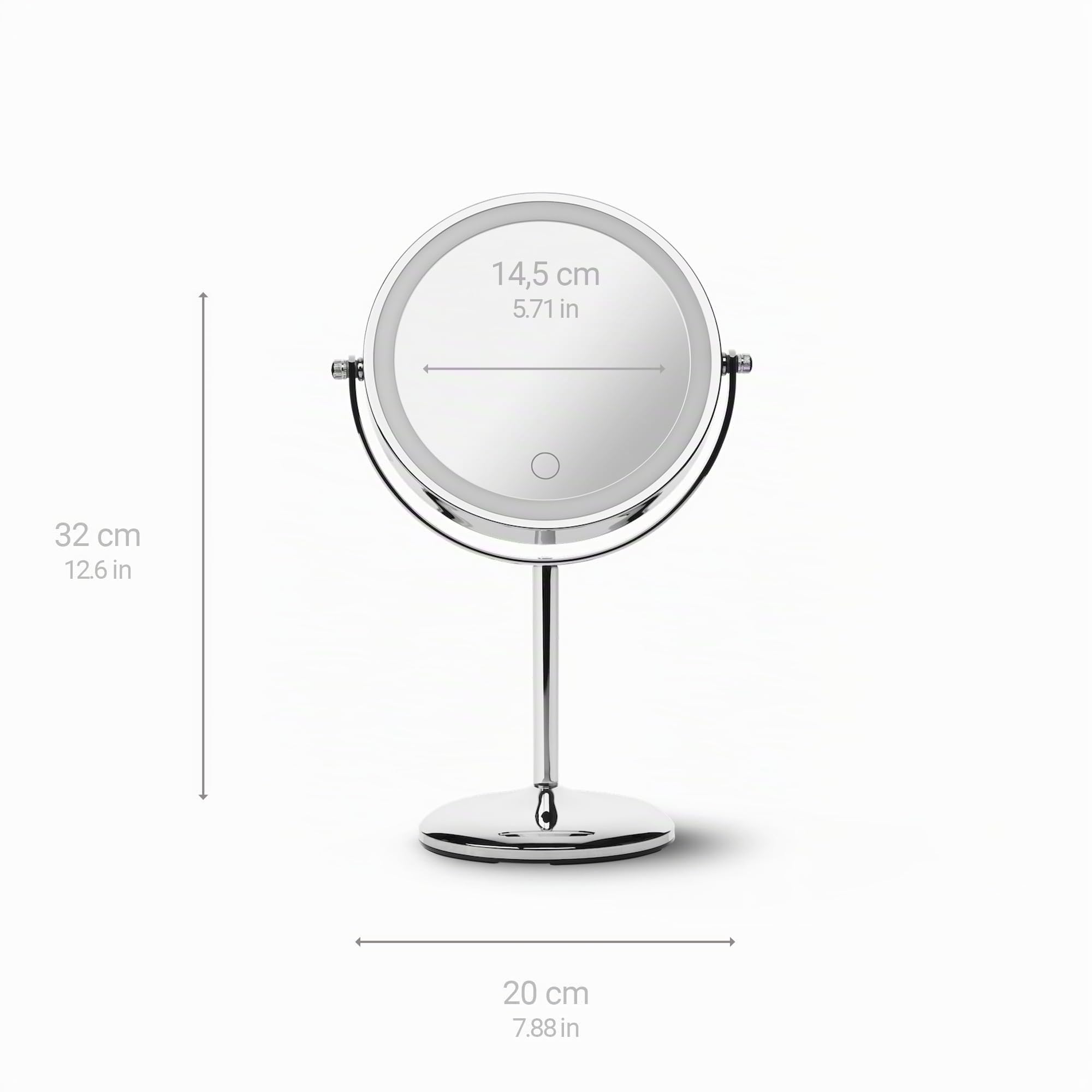 medisana-cm-844-specchio-trucco-led-ricaricabile-con-ingrandimento-7x-44-led-e-l image 2