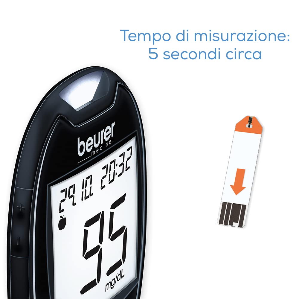 beurer-gl-44-glucometro-digitale-mg-dl-con-misurazione-in-5-secondi-display-xxl- image 4