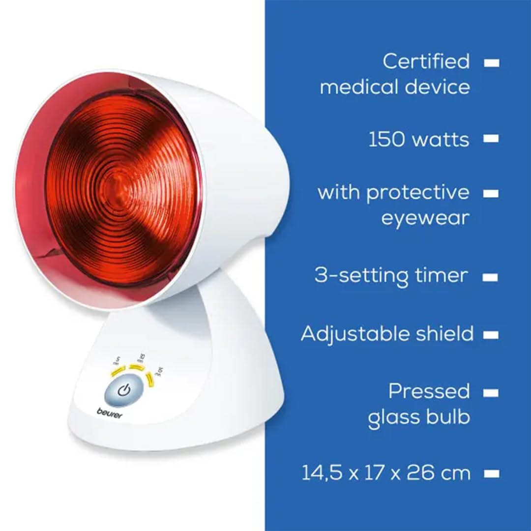 beurer-il35-lampada-termica-a-infrarossi-con-timer-5-10-15-minuti-e-inclinazione image 7