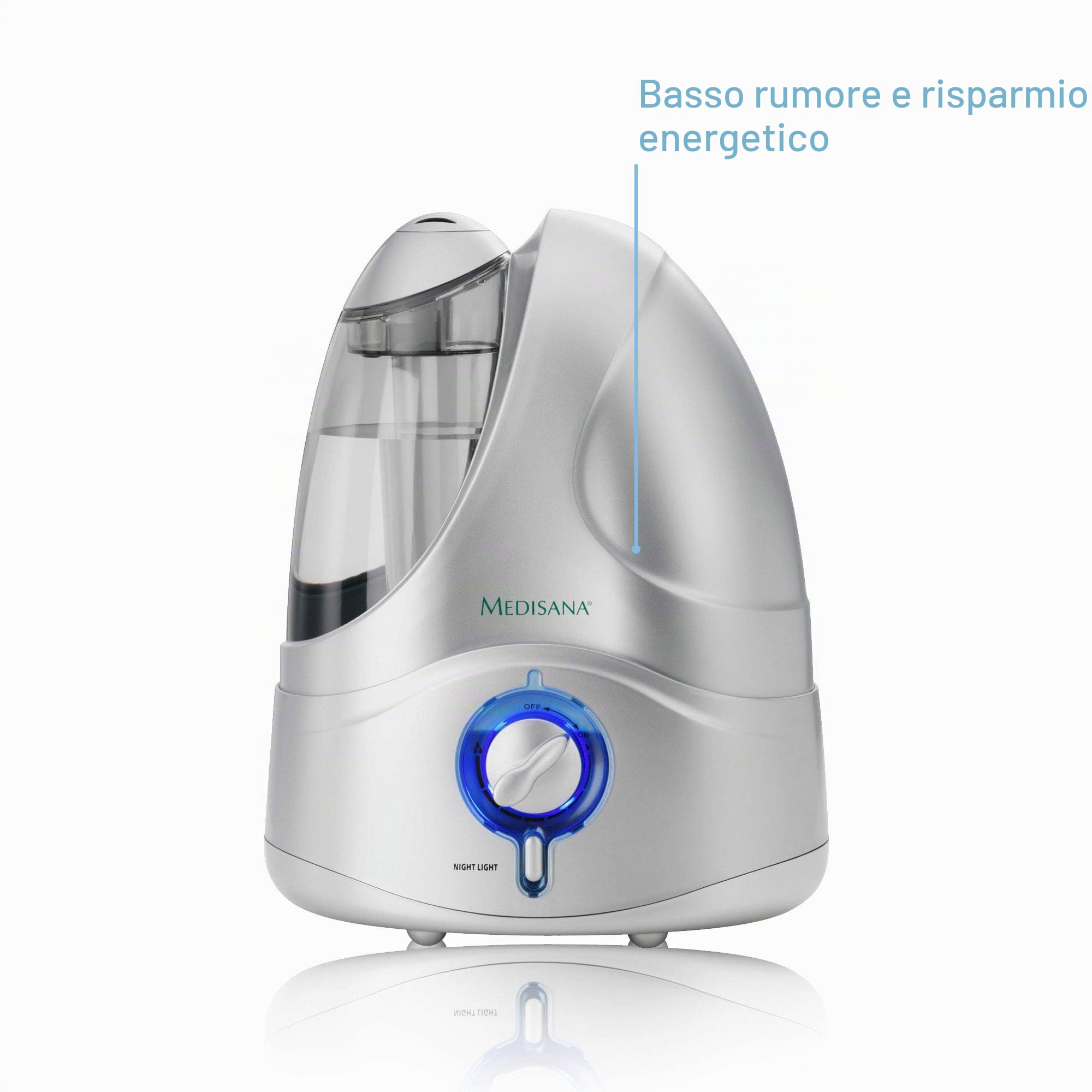medisana-uhw-umidificatore-ad-ultrasuoni-4-2-litri-nebulizzatore-d-aria-silenzio image 2