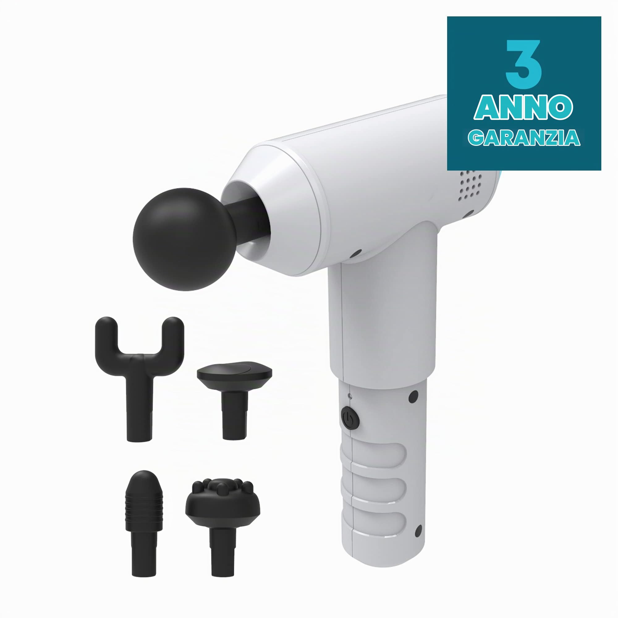 homedics-physio-pistola-massaggiatore-a-percussione-portatile-con-5-testine-3-ve image 2