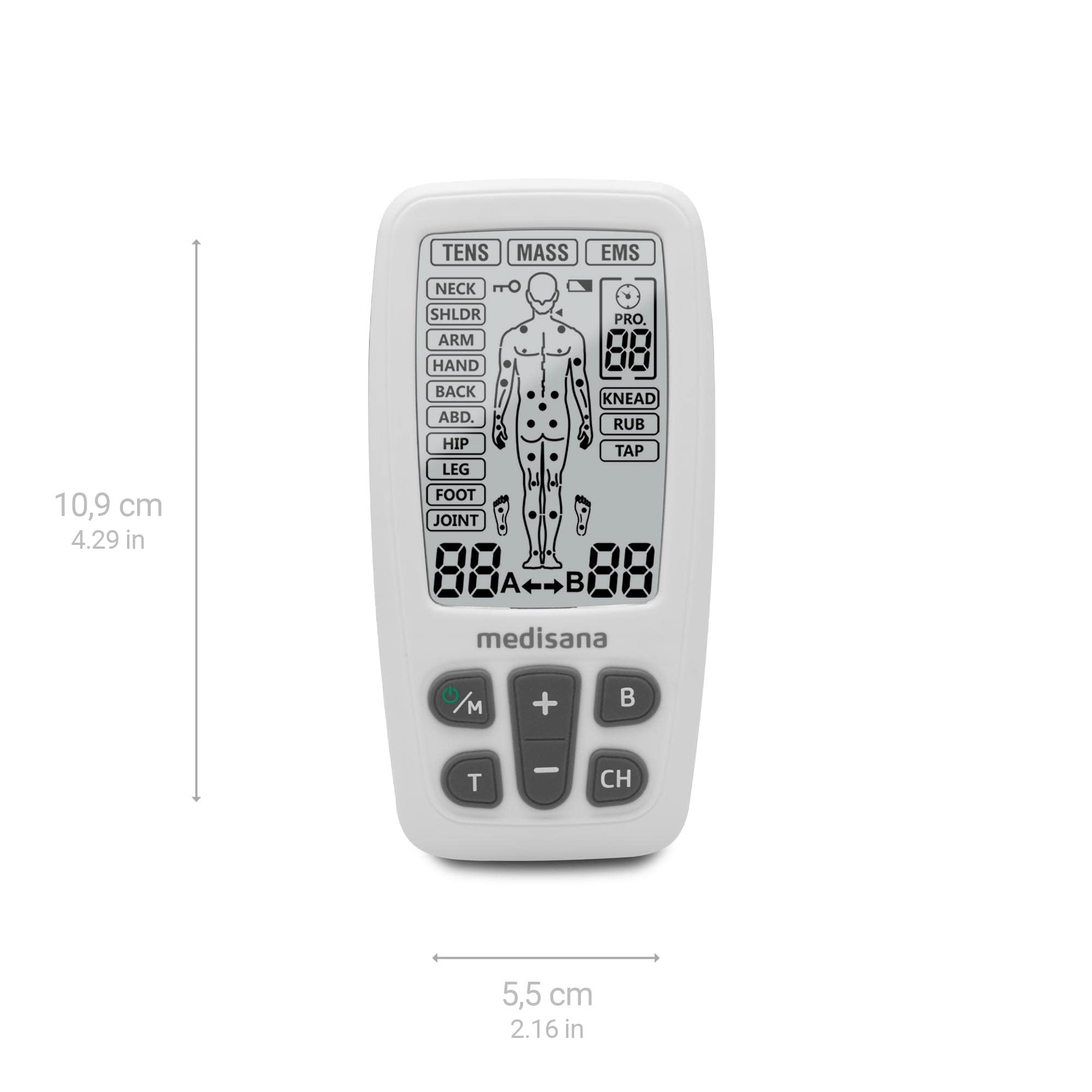 medisana-dispositivo-tens-ems-elettrostimolatore-a-60-programmi-con-4-elettrodi- image 2