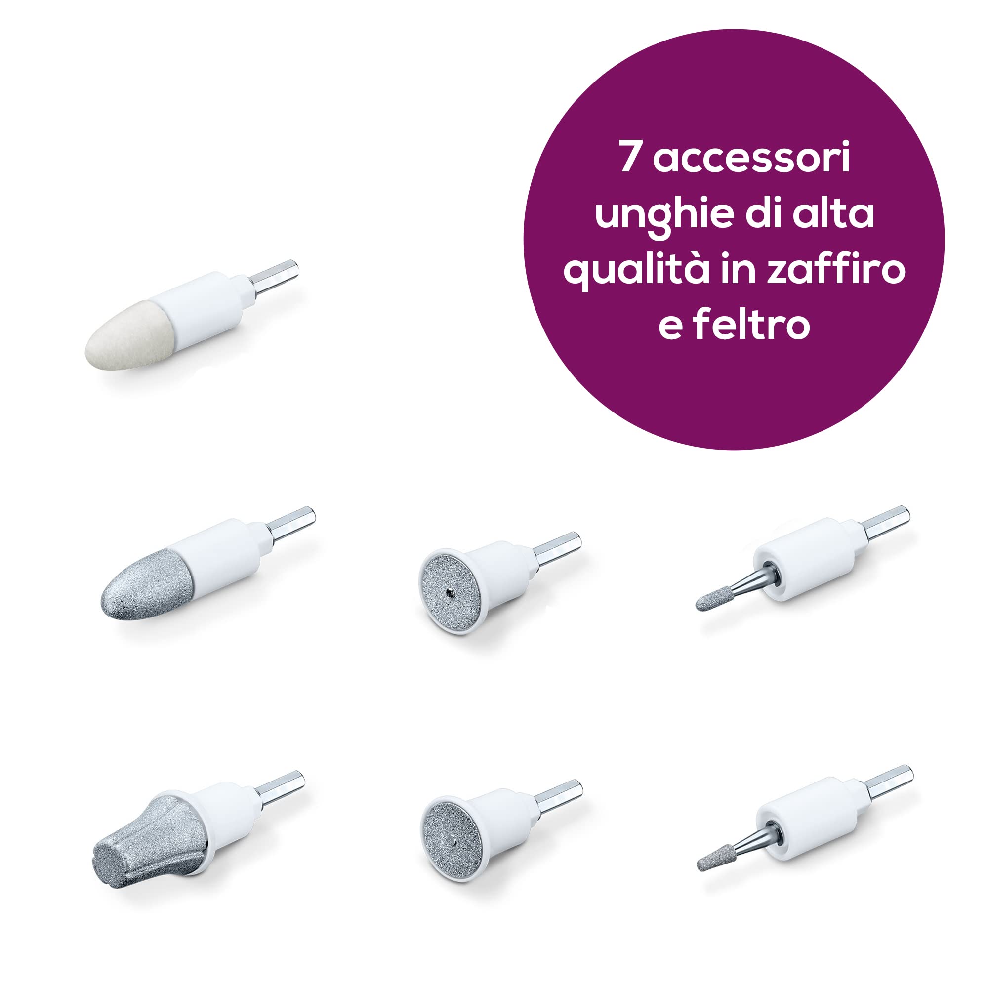 beurer-set-di-7-accessori-di-ricambio-in-zaffiro-e-feltro-per-manicure-e-pedicur image 2