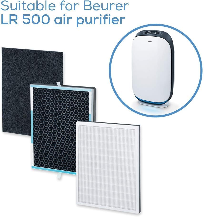 beurer-lr-500-set-filtri-di-ricambio-per-purificatore-d-aria-lr-500-connect-pref image 5
