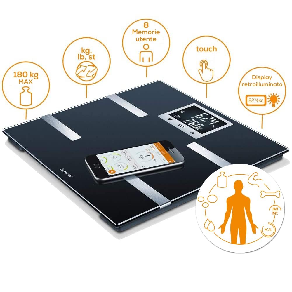 beurer-bf-720-bilancia-diagnostica-impedenziometrica-bluetooth-con-app-healthman image 4
