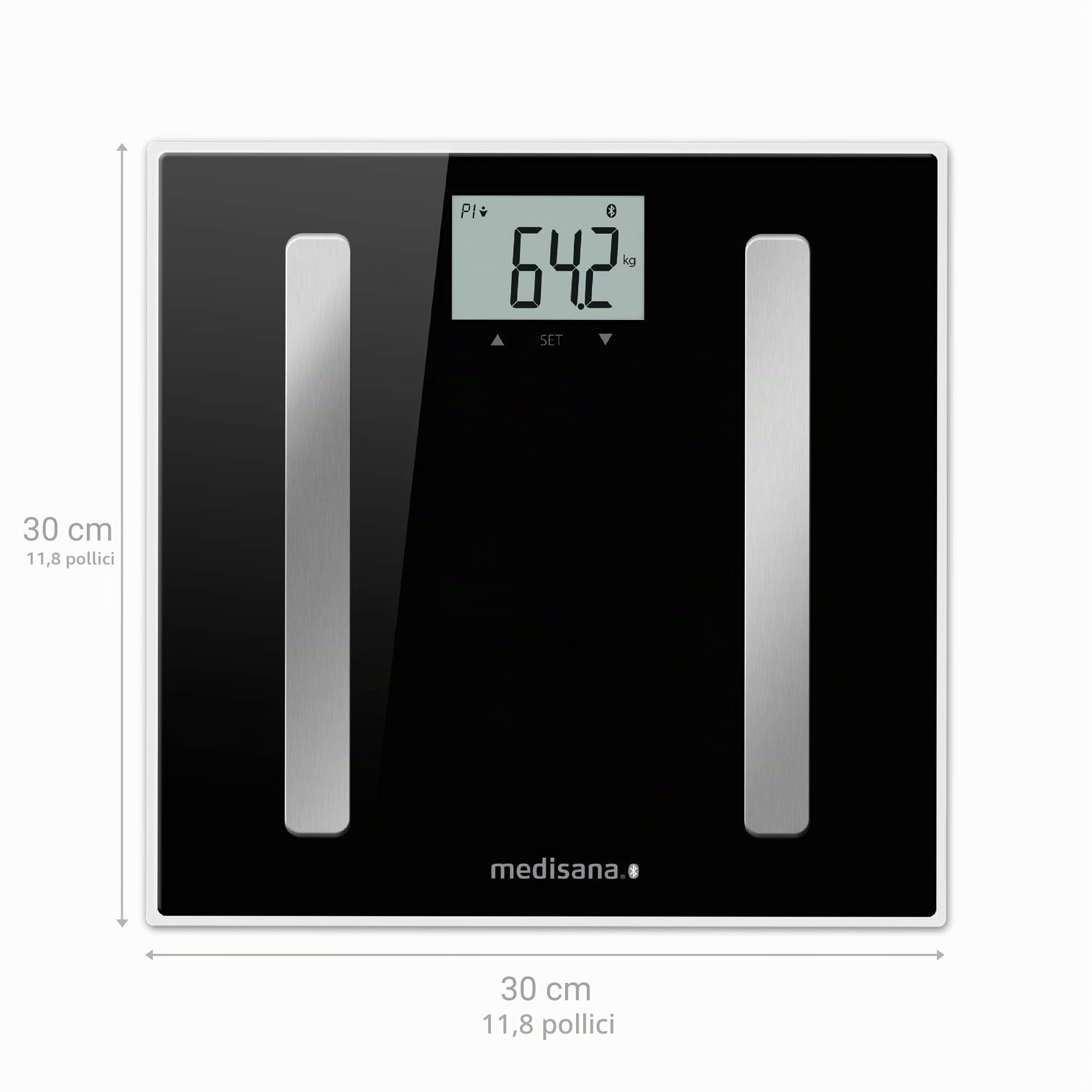 medisana-bs-a45-connect-bilancia-digitale-per-analisi-corporea-180-kg-grasso-acq image 2