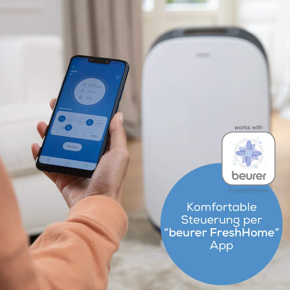 beurer-lr-500-connect-purificatore-d-aria-con-app-filtro-hepa-13-a-3-strati-sens image 5