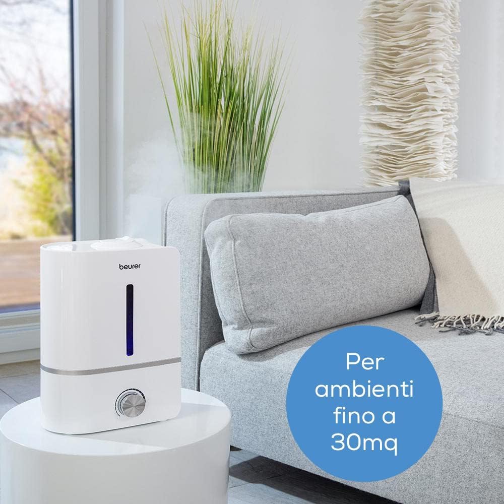 beurer-lb-45-umidificatore-a-vapore-serbatoio-6-litri-2-livelli-di-umidificazion image 2
