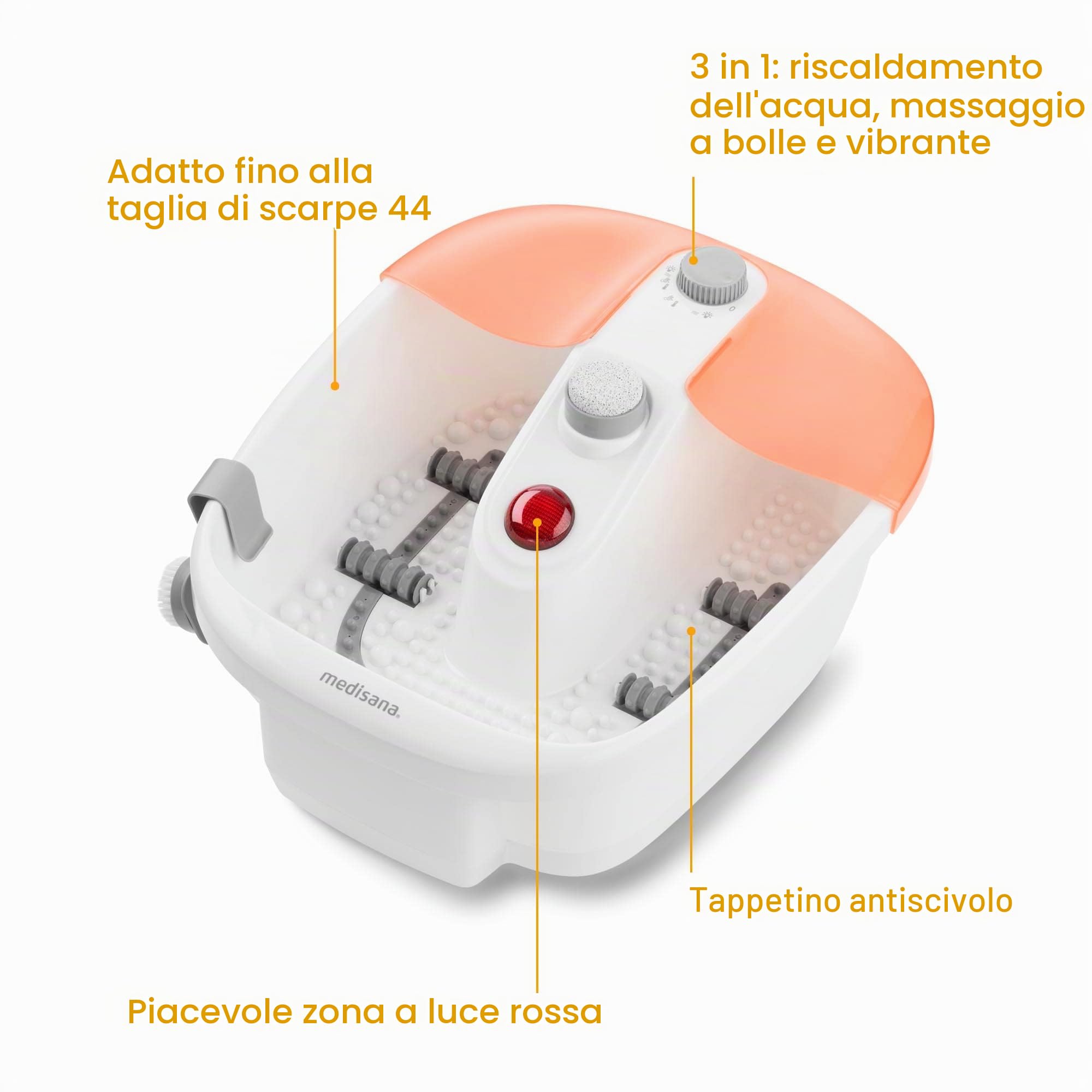 medisana-fs-883-pediluvio-elettrico-3-in-1-con-massaggio-a-bolle-e-vibrazione-ca image 5