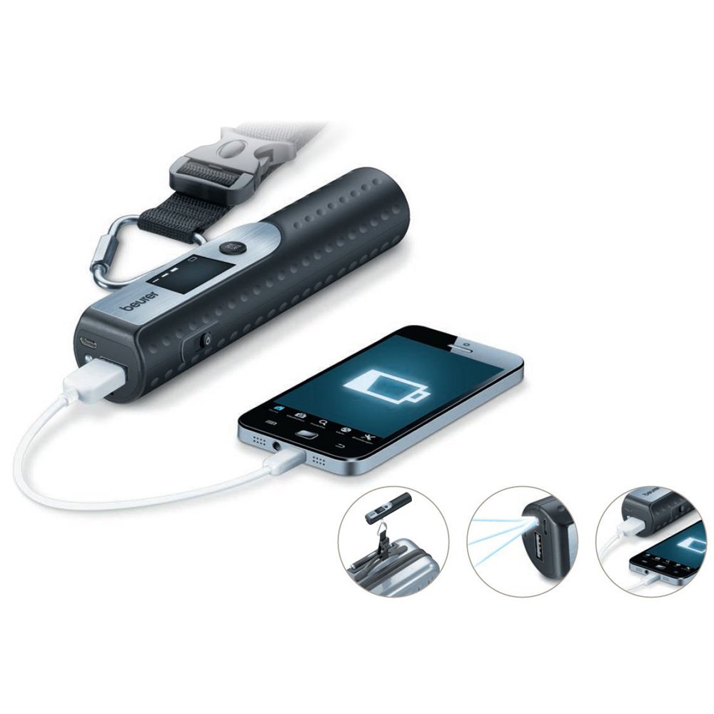beurer-ls-50-travelmeister-pesabagagli-3-in-1-con-power-bank-5000-mah-e-torcia-p image 4