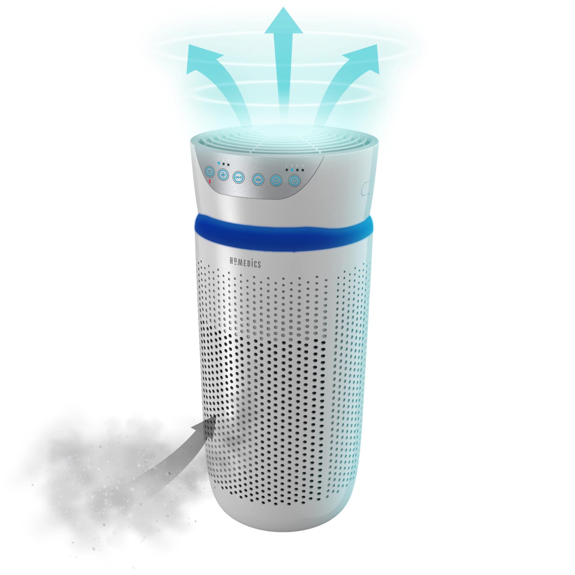 homedics-purificatore-d-aria-5-in-1-con-filtro-hepa-a-360-uv-c-ionizzatore-e-fil image 1