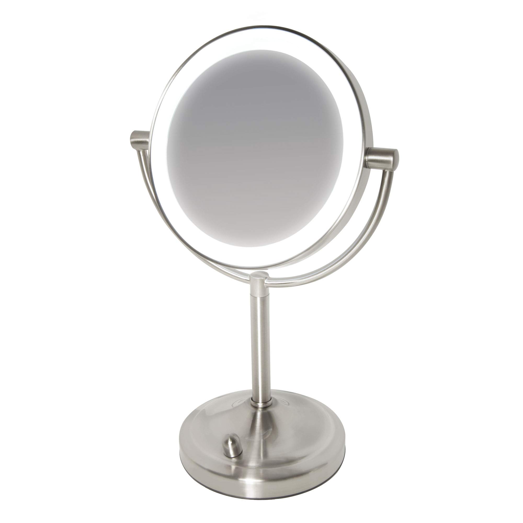 homedics-beauty-spa-specchio-cosmetico-illuminato-led-bifacciale-rotante-con-ing image 1