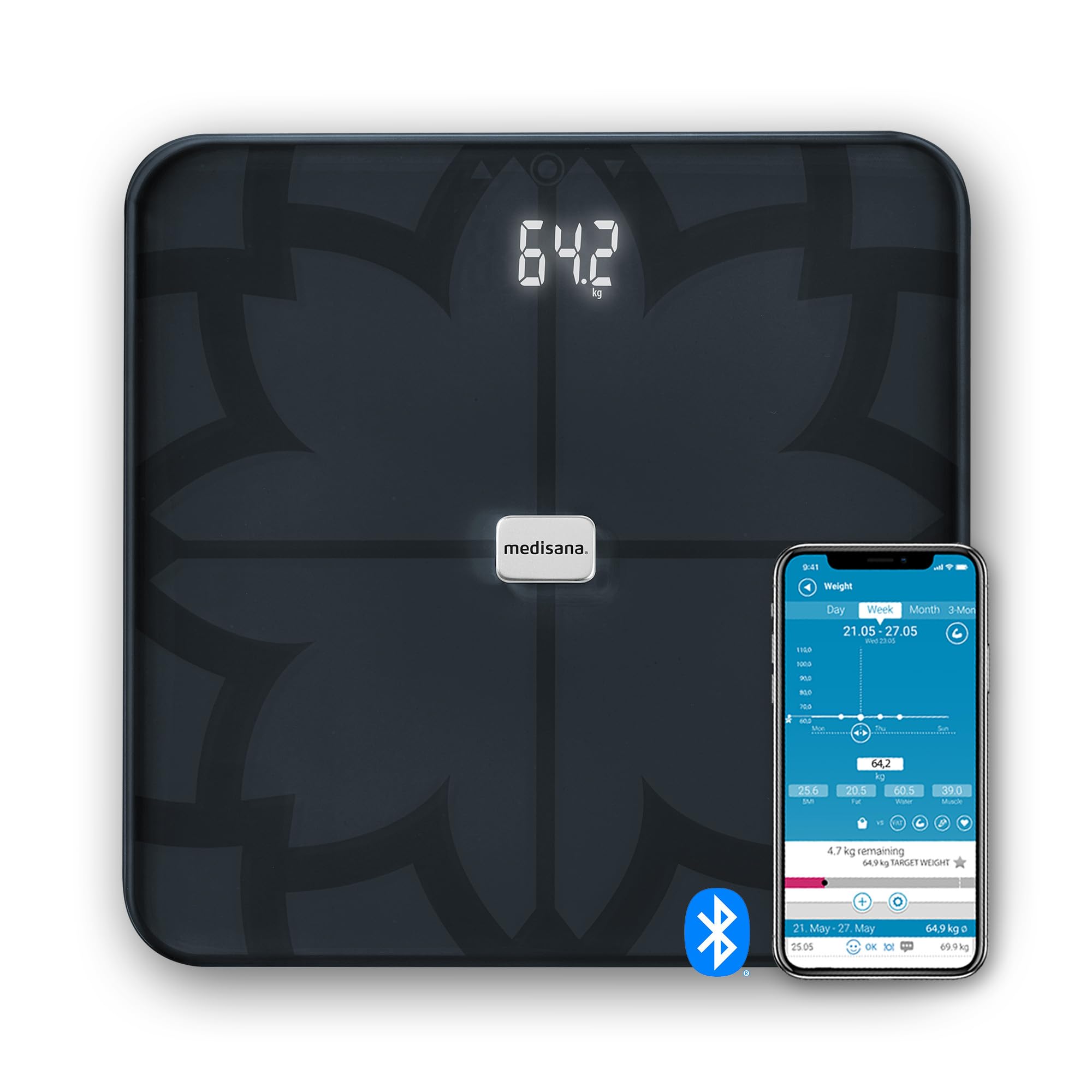 medisana-bs-450-connect-bilancia-digitale-impedenziometrica-con-app-vitadock-dis image 1