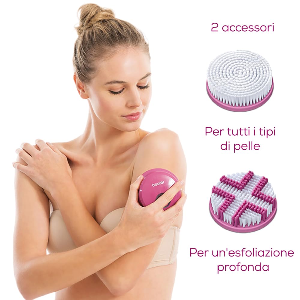 beurer-fc-55-spazzola-elettrica-per-il-corpo-manico-rimovibile-2-testine-rotanti image 4